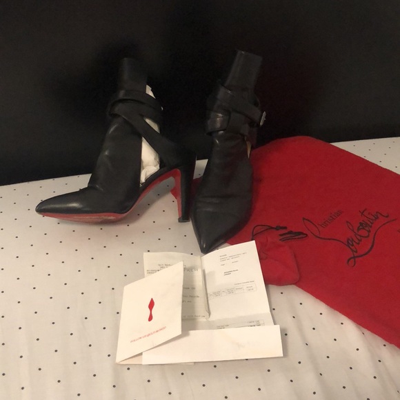 Christian Louboutin Pointipik leather half booties - Picture 4 of 6